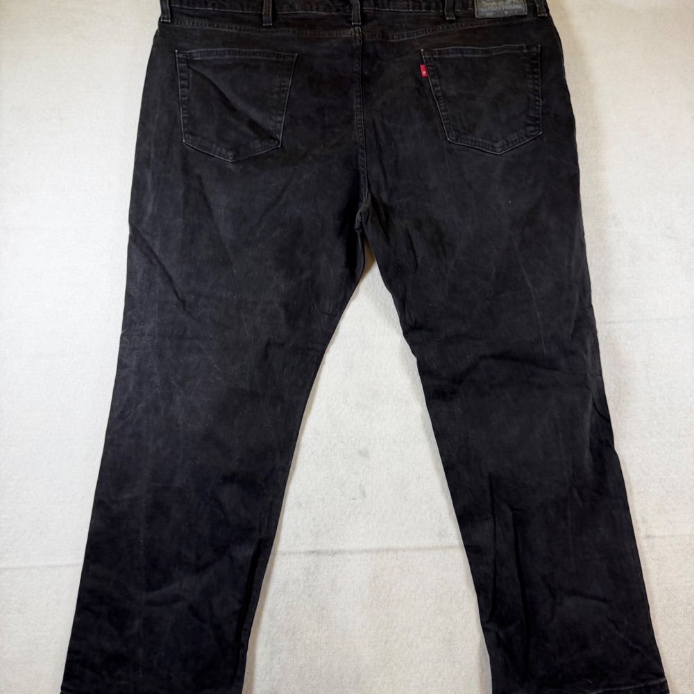 Levis 541 Athletic Taper Mens Black Denim Jeans 5-Pocket Pants 6117 - Picture 2 of 6